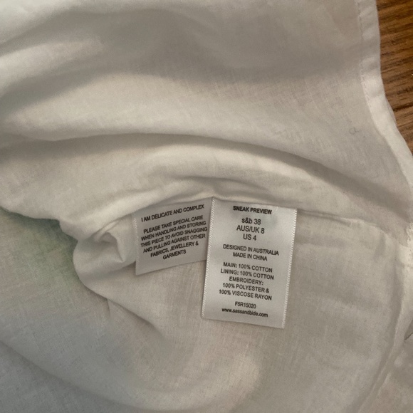 SASS AND BIDE SHORE GREEN EMBROIDERED DRESS - Picture 5 of 9